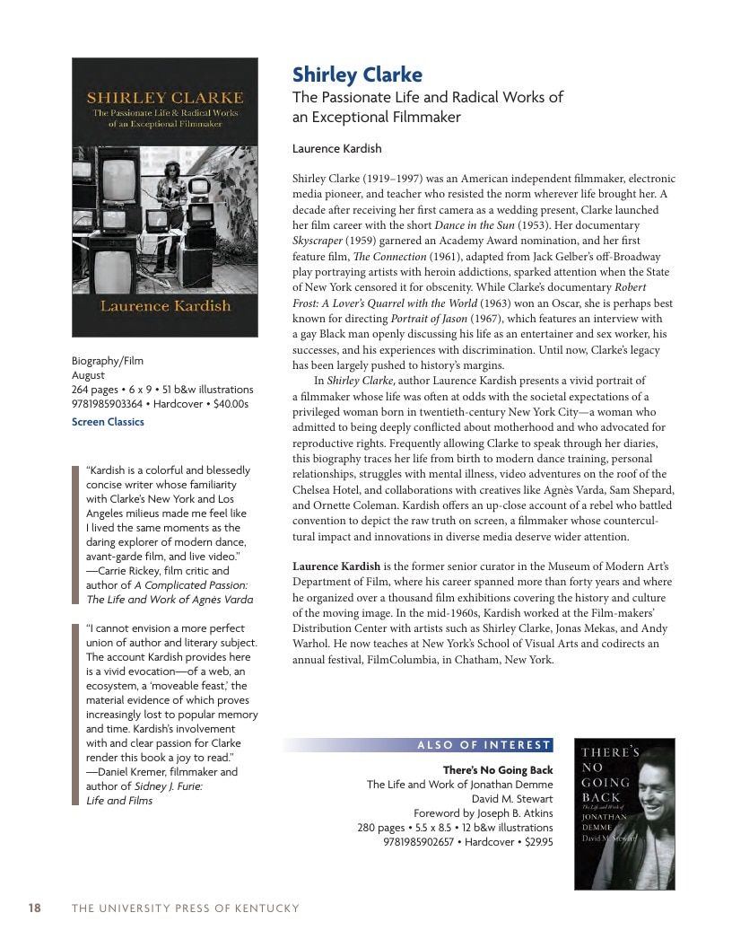 University Press of Kentucky Fall Book Catalog Weekly Ad January 1 - December 31, 2026