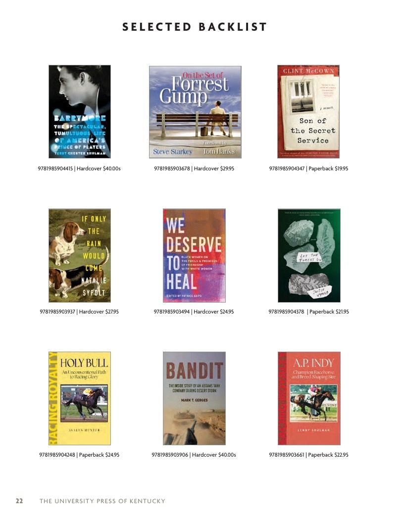 University Press of Kentucky Fall Book Catalog Weekly Ad January 1 - December 31, 2026