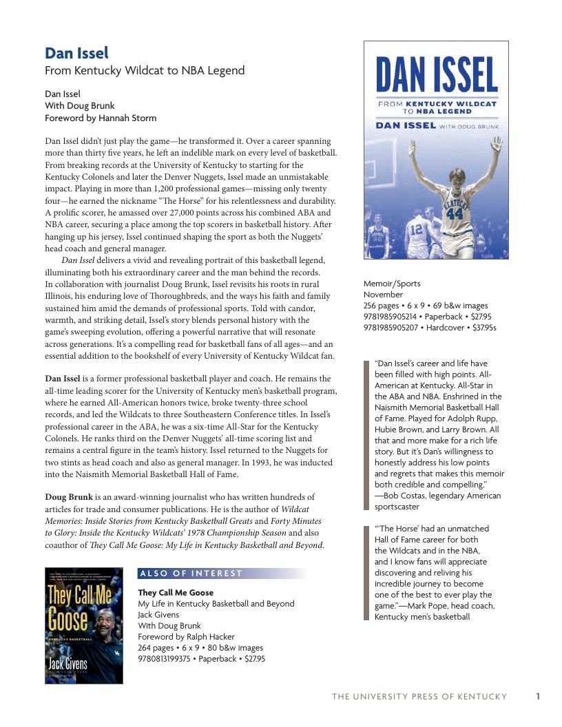 University Press of Kentucky Fall Book Catalog Weekly Ad January 1 - December 31, 2026