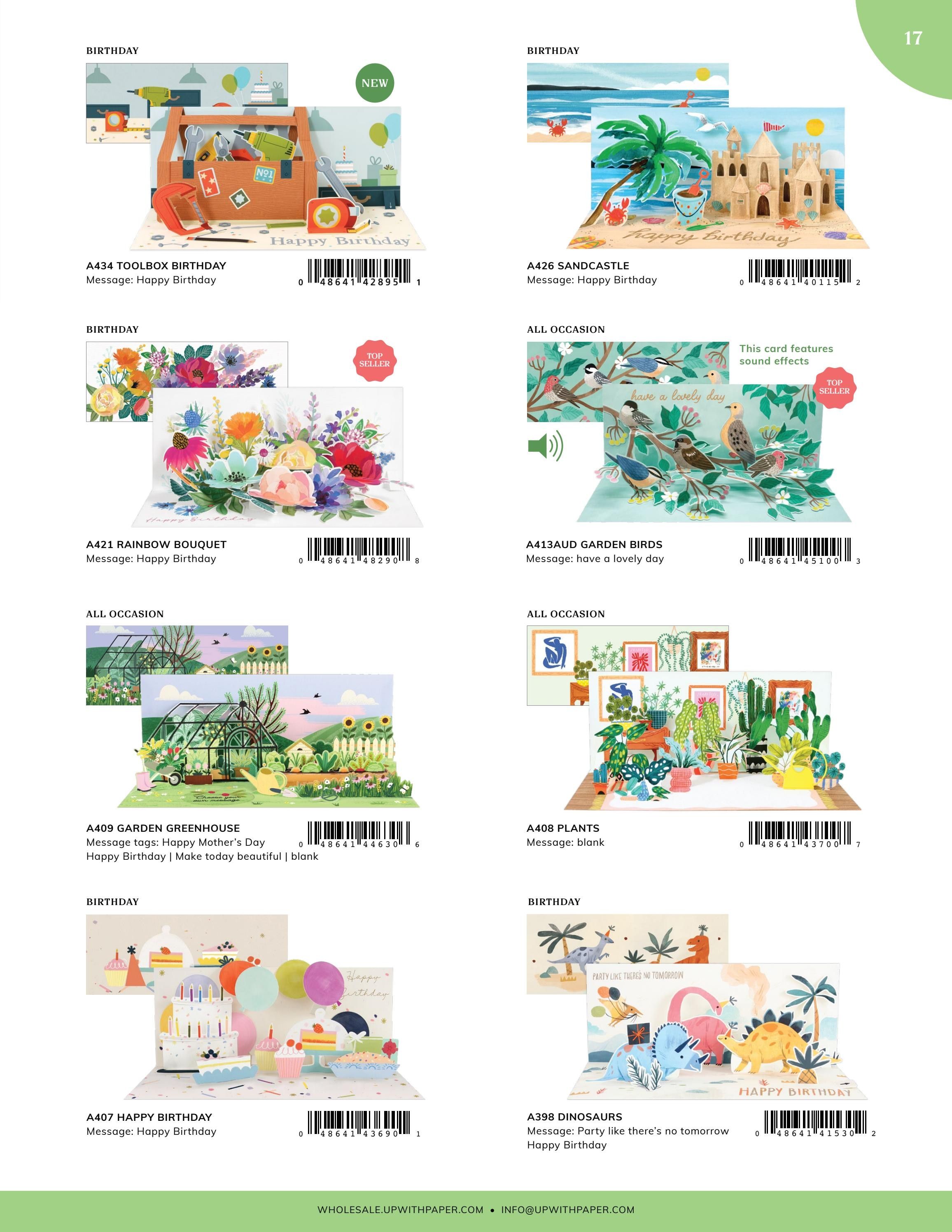 Up With Paper Annual Greeting Card Catalog Weekly Ad January 1 - December 31, 2026