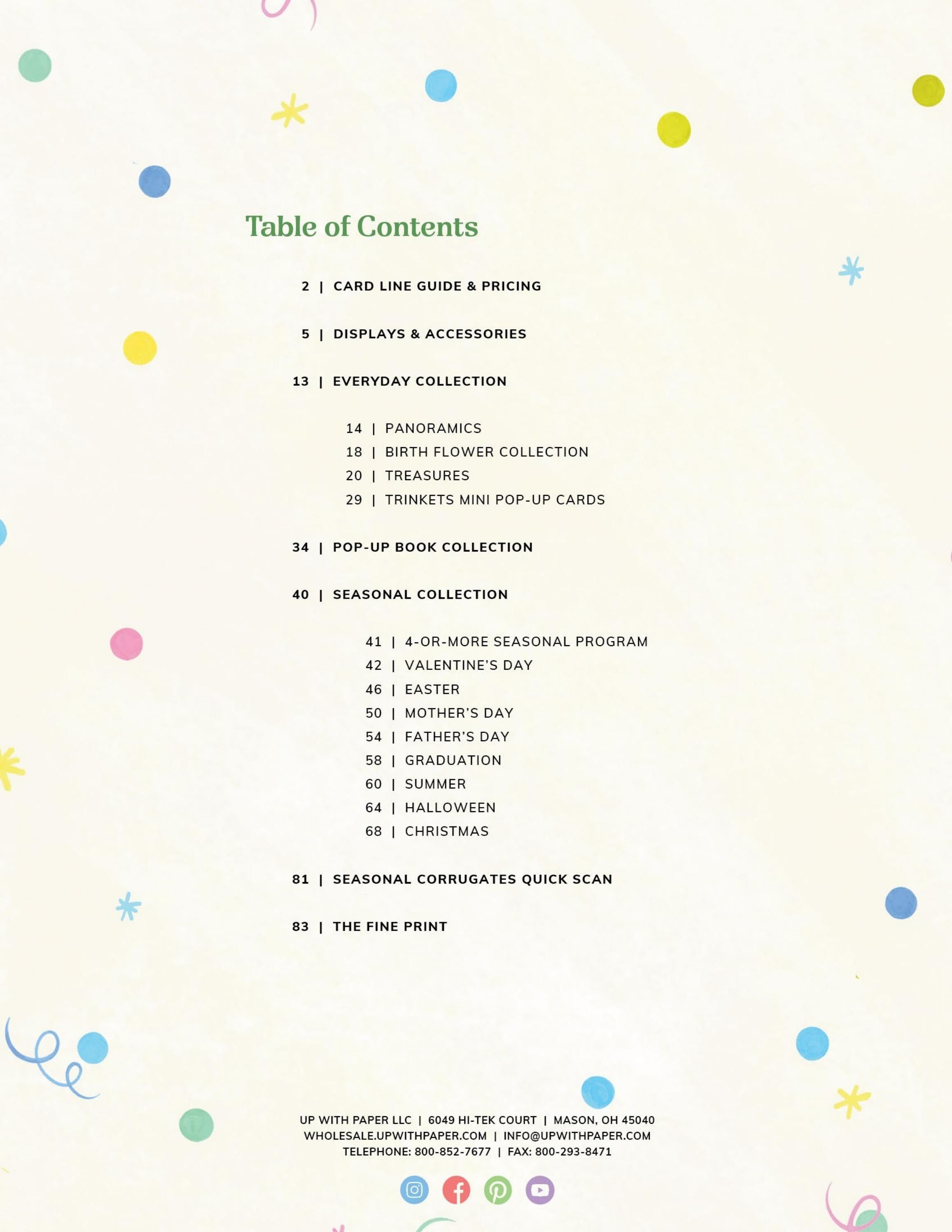 Up With Paper Annual Greeting Card Catalog Weekly Ad January 1 - December 31, 2026