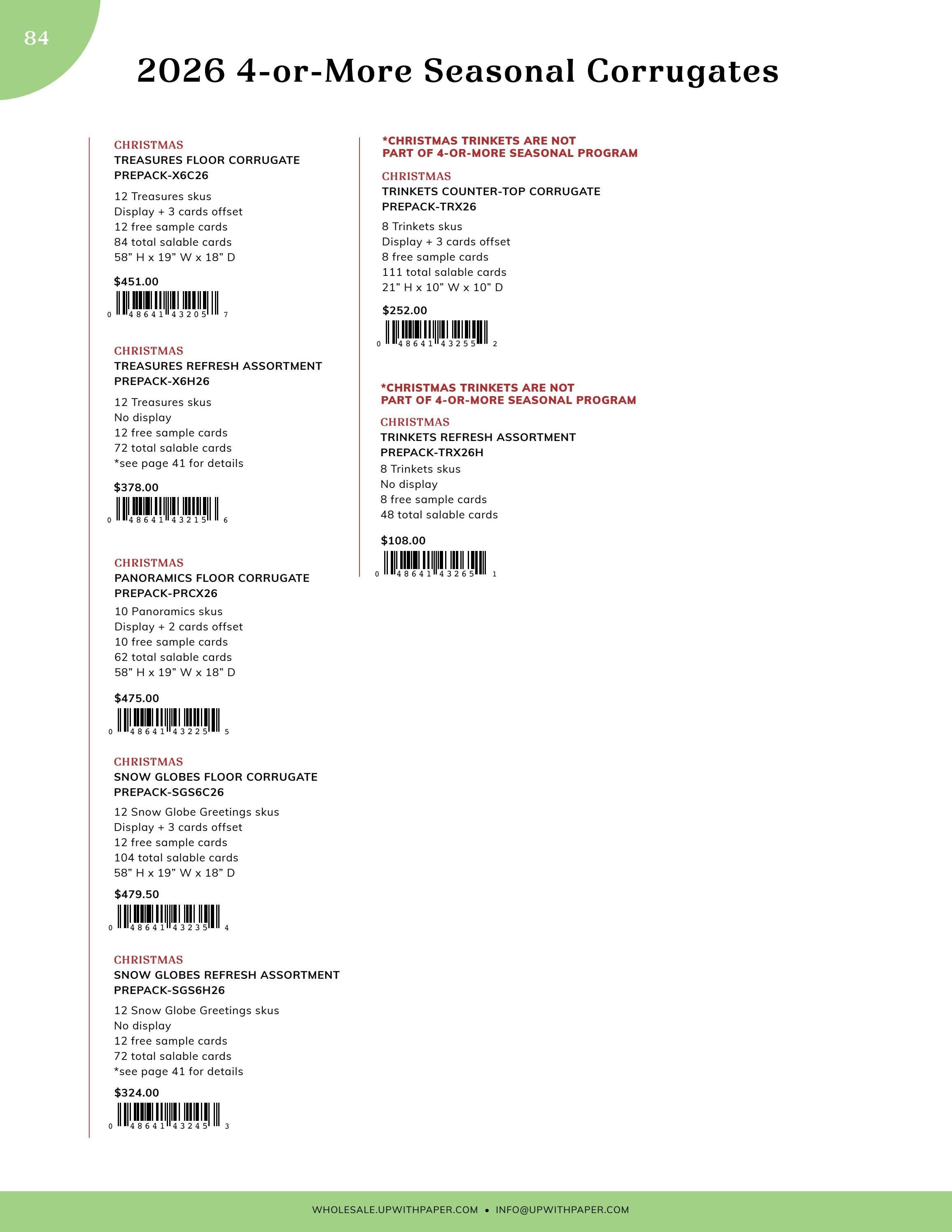 Up With Paper Annual Greeting Card Catalog Weekly Ad January 1 - December 31, 2026