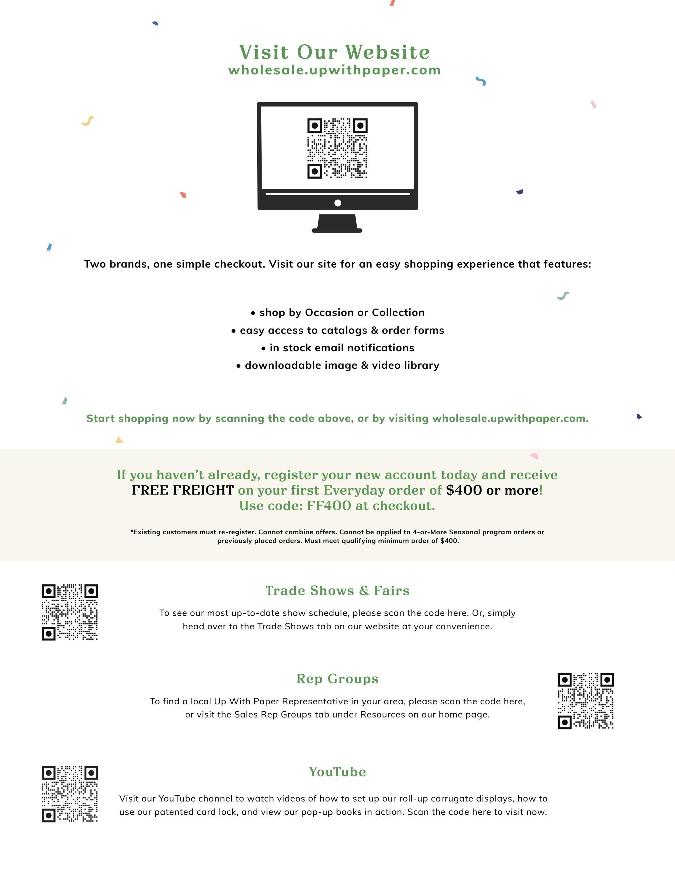 Up With Paper Annual Greeting Card Catalog Weekly Ad January 1 - December 31, 2026