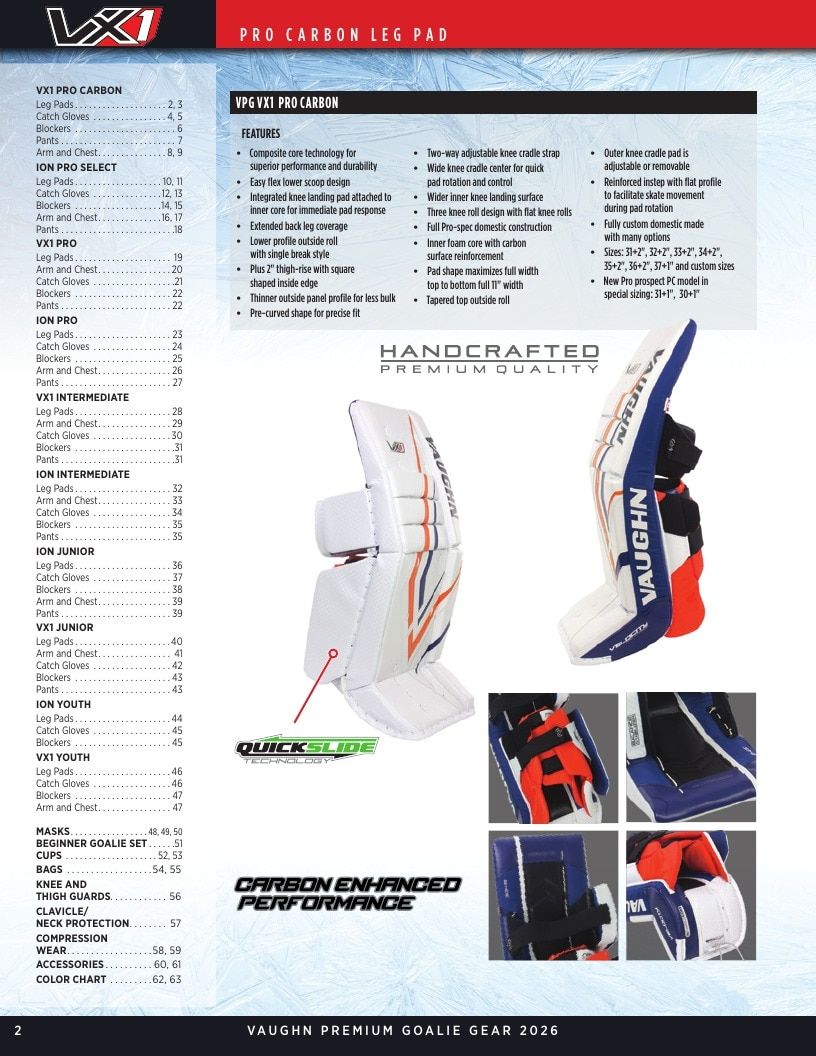 Vaughn Hockey Goalie Gear Catalog Weekly Ad January 1 - December 31, 2026
