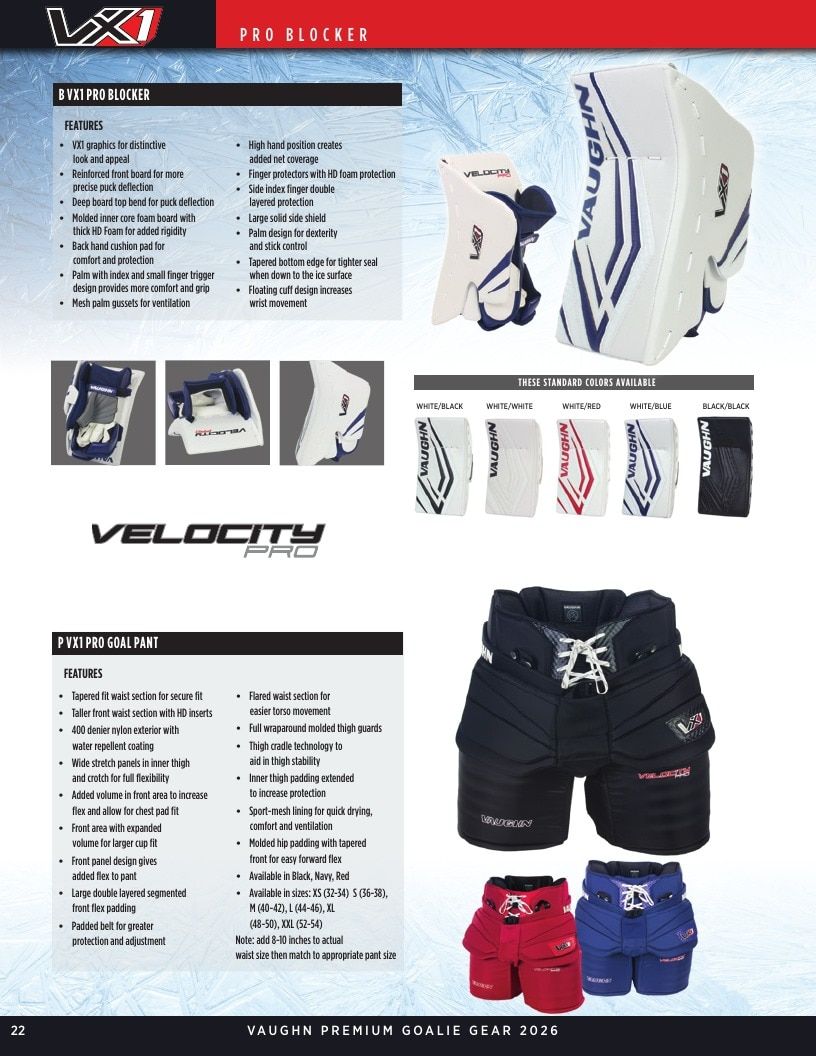 Vaughn Hockey Goalie Gear Catalog Weekly Ad January 1 - December 31, 2026