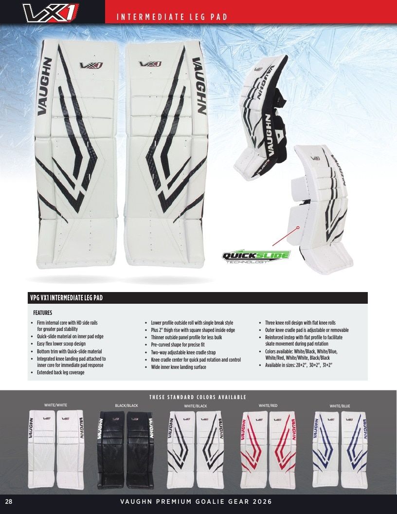 Vaughn Hockey Goalie Gear Catalog Weekly Ad January 1 - December 31, 2026