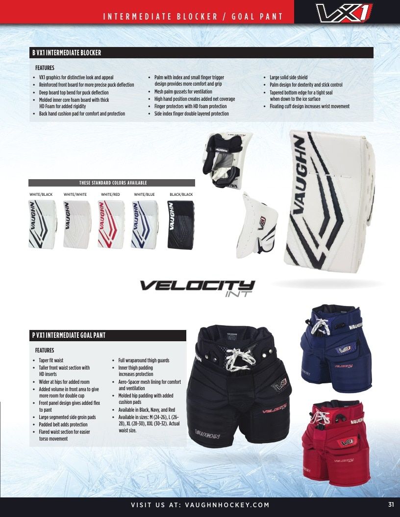 Vaughn Hockey Goalie Gear Catalog Weekly Ad January 1 - December 31, 2026