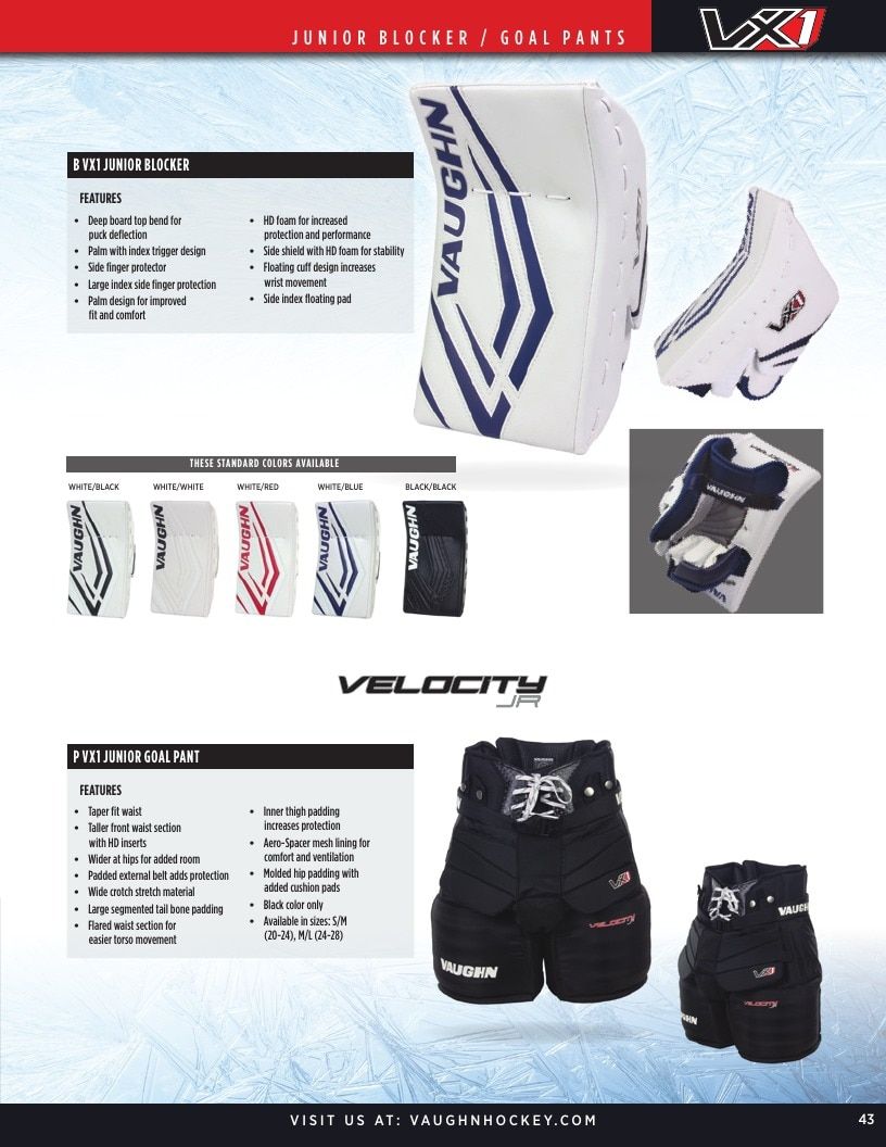 Vaughn Hockey Goalie Gear Catalog Weekly Ad January 1 - December 31, 2026