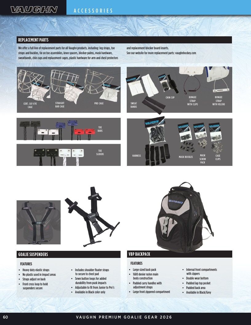 Vaughn Hockey Goalie Gear Catalog Weekly Ad January 1 - December 31, 2026