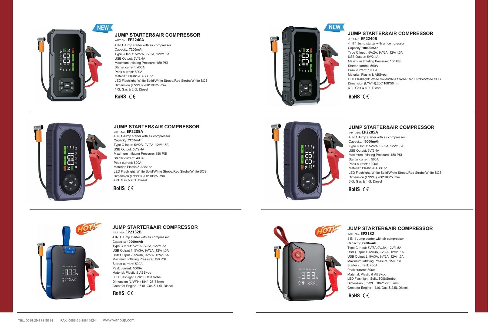 WANPU Automotive Power Products Catalog Weekly Ad January 1 - December 31, 2026