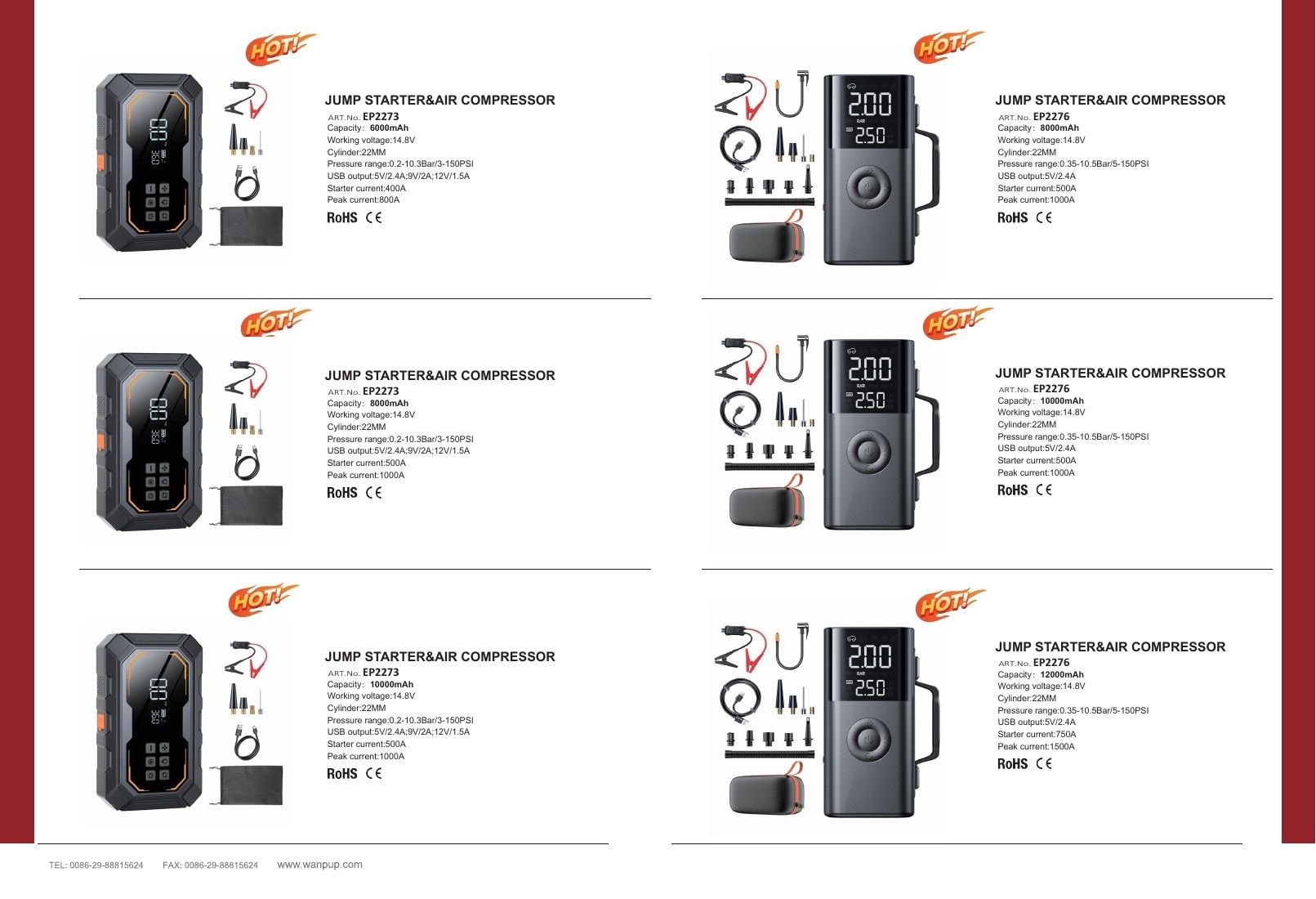 WANPU Automotive Power Products Catalog Weekly Ad January 1 - December 31, 2026