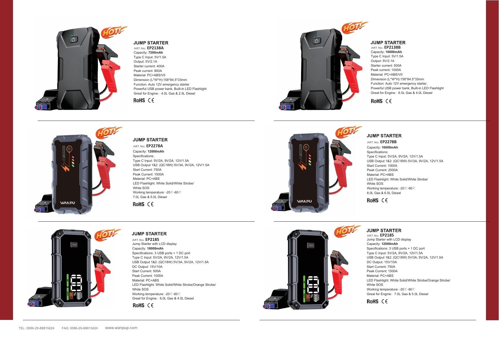 WANPU Automotive Power Products Catalog Weekly Ad January 1 - December 31, 2026
