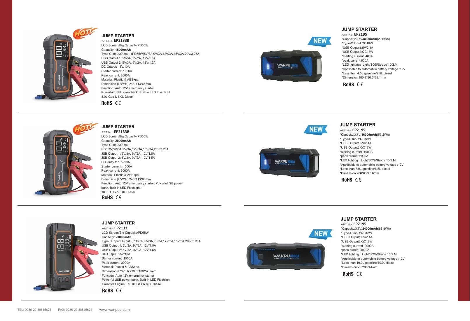 WANPU Automotive Power Products Catalog Weekly Ad January 1 - December 31, 2026