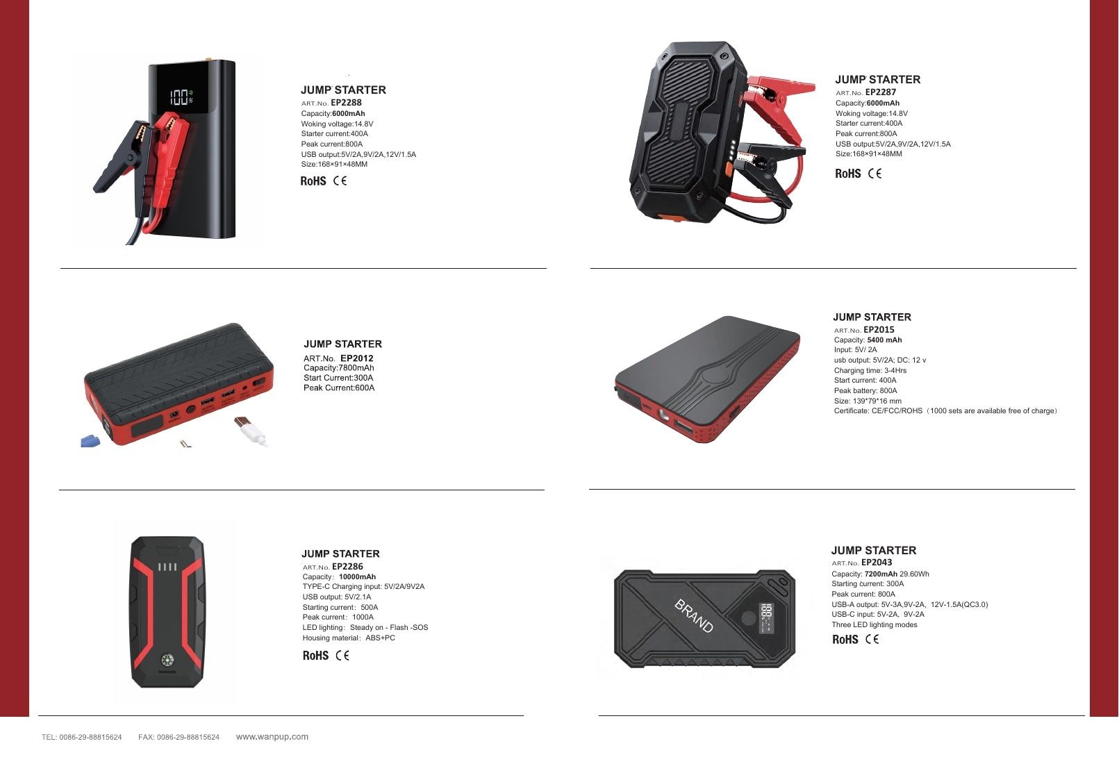 WANPU Automotive Power Products Catalog Weekly Ad January 1 - December 31, 2026