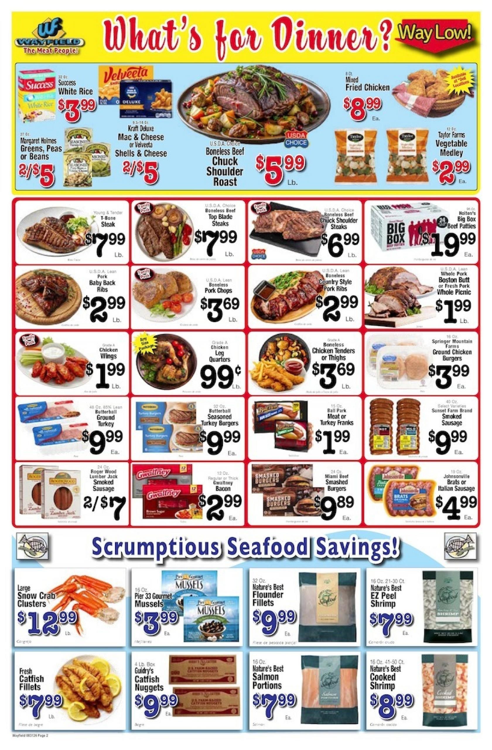 Wayfield Foods Weekly Ad August 31 - September 7, 2026