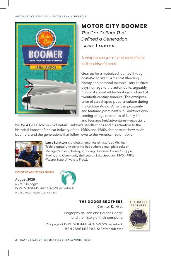 Wayne State University Press Fall and Winter Book Catalog Weekly Ad January 1 - December 31, 2026