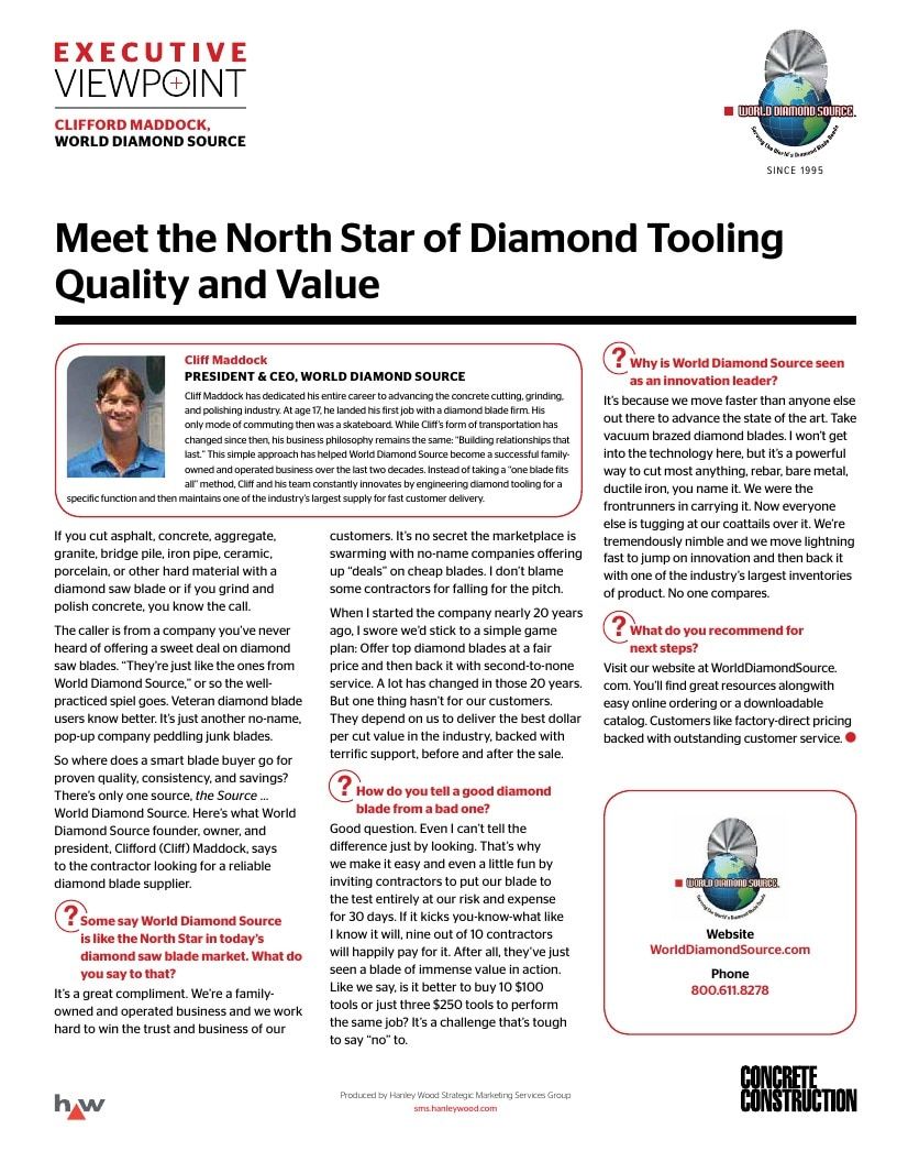 World Diamond Source Diamond Tools Catalog Weekly Ad January 1 - December 31, 2026