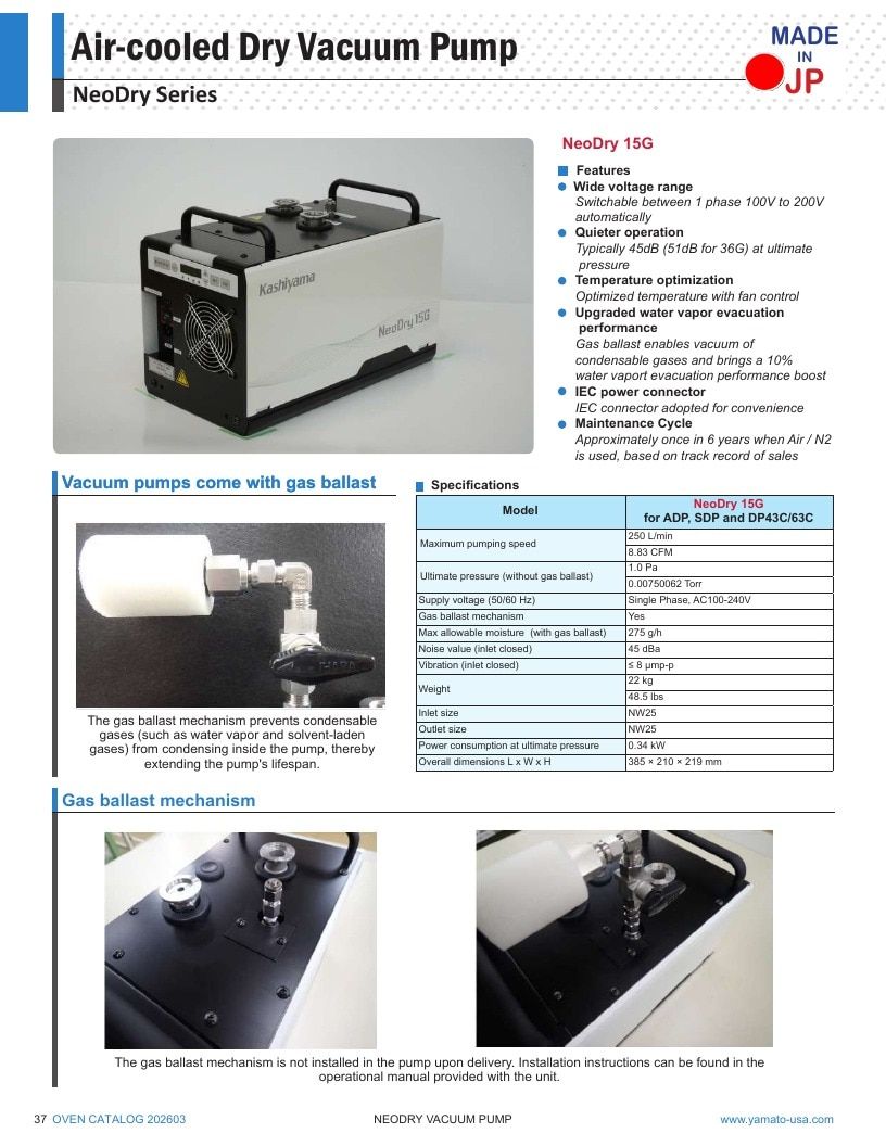 Yamato USA Laboratory Equipment Catalog Weekly Ad January 1 - December 31, 2026