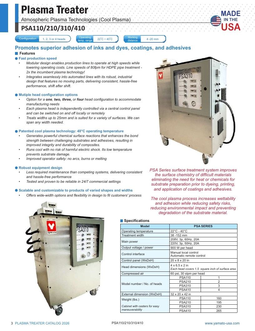 Yamato USA Laboratory Equipment Catalog Weekly Ad January 1 - December 31, 2026