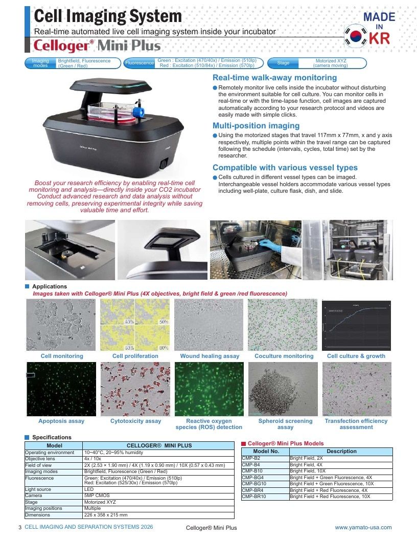 Yamato USA Laboratory Equipment Catalog Weekly Ad January 1 - December 31, 2026