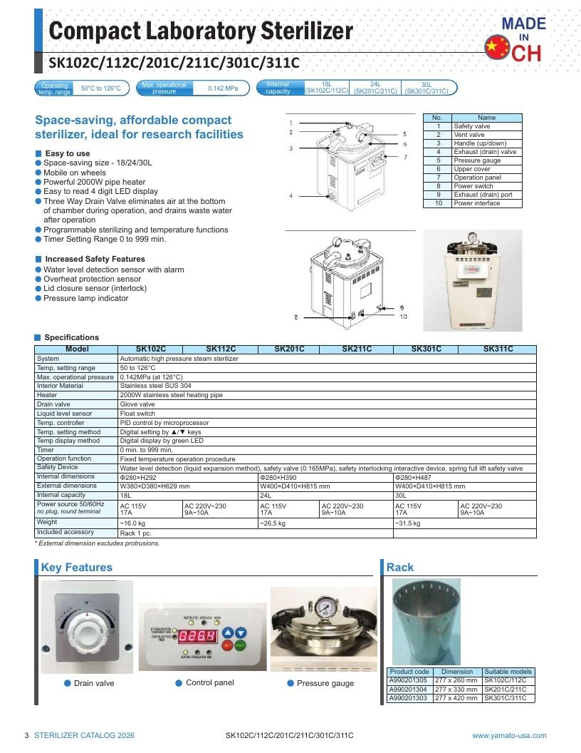Yamato USA Laboratory Equipment Catalog Weekly Ad January 1 - December 31, 2026