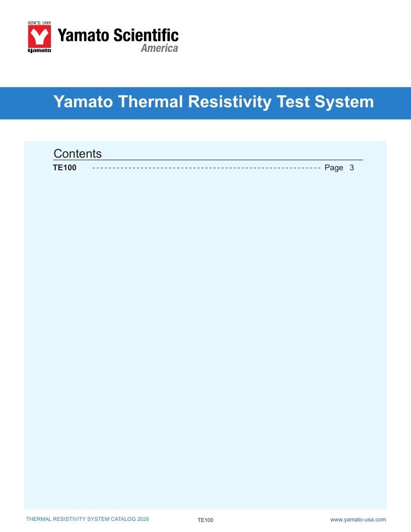 Yamato USA Laboratory Equipment Catalog Weekly Ad January 1 - December 31, 2026