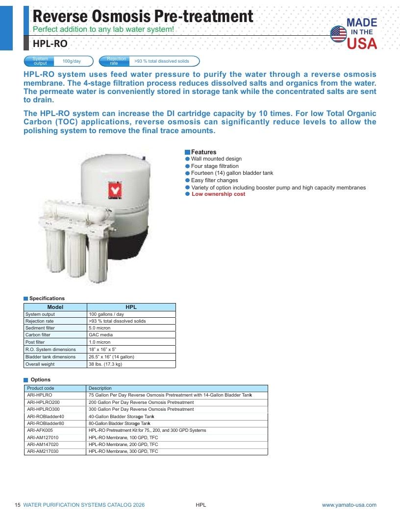 Yamato USA Laboratory Equipment Catalog Weekly Ad January 1 - December 31, 2026