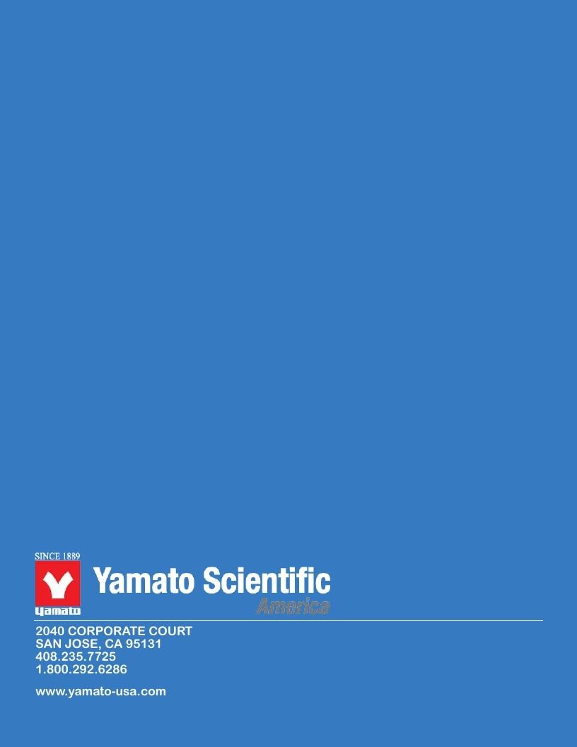 Yamato USA Laboratory Equipment Catalog Weekly Ad January 1 - December 31, 2026