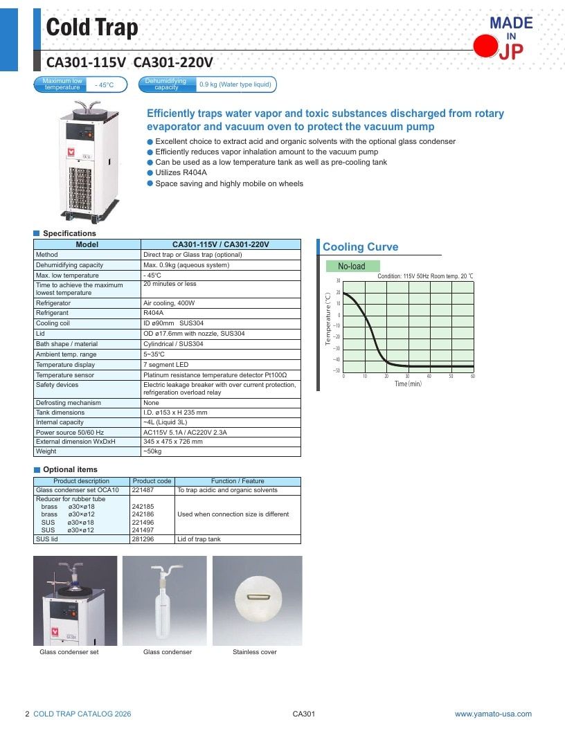 Yamato USA Laboratory Equipment Catalog Weekly Ad January 1 - December 31, 2026