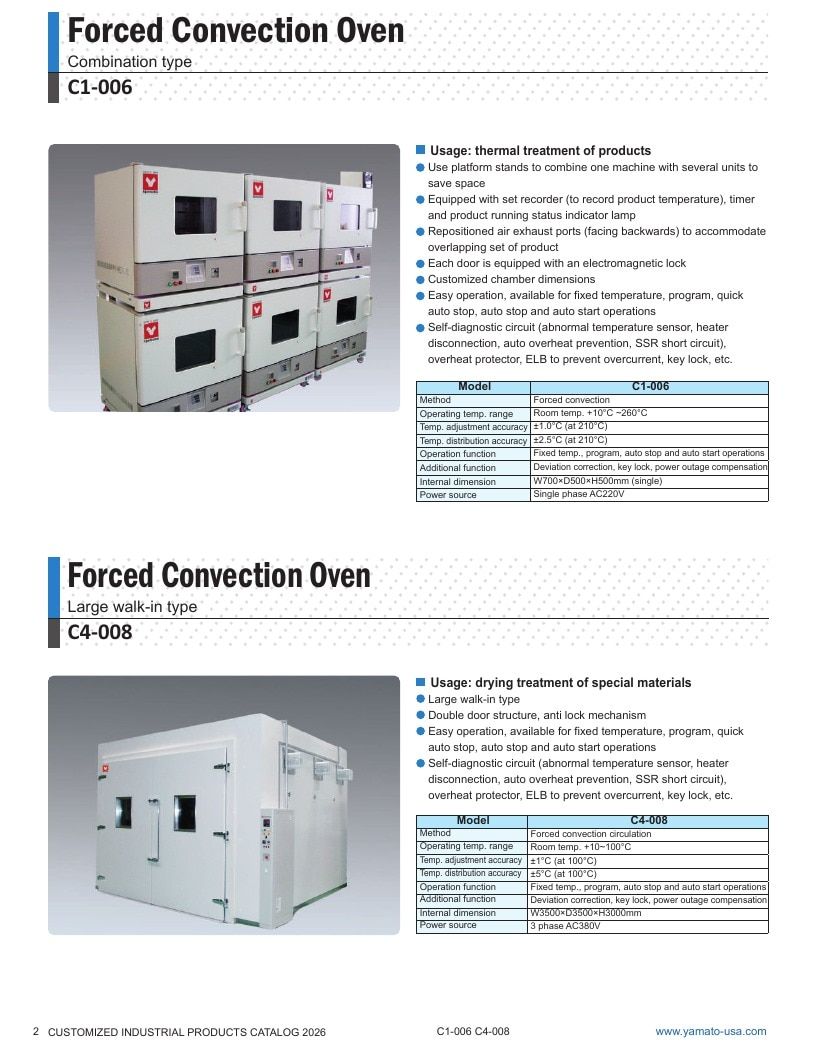 Yamato USA Laboratory Equipment Catalog Weekly Ad January 1 - December 31, 2026