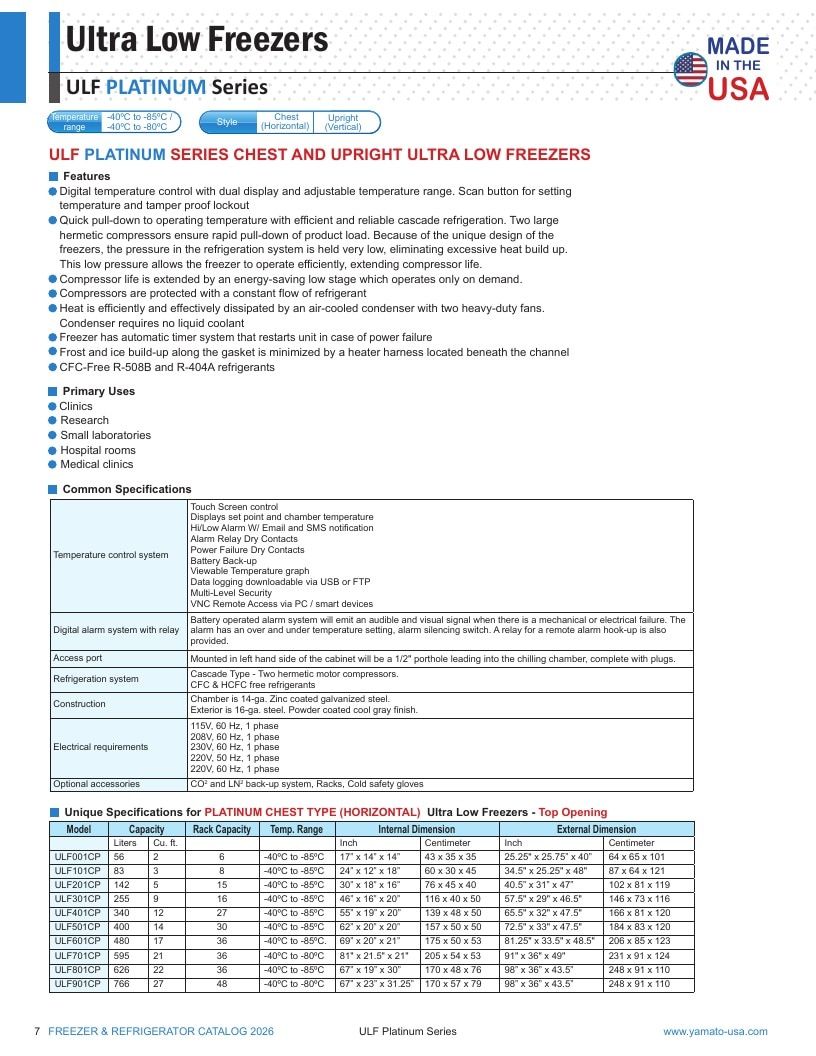 Yamato USA Laboratory Equipment Catalog Weekly Ad January 1 - December 31, 2026