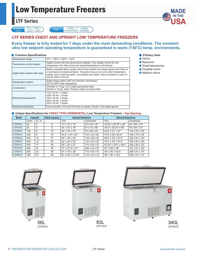 Yamato USA Laboratory Equipment Catalog Weekly Ad January 1 - December 31, 2026