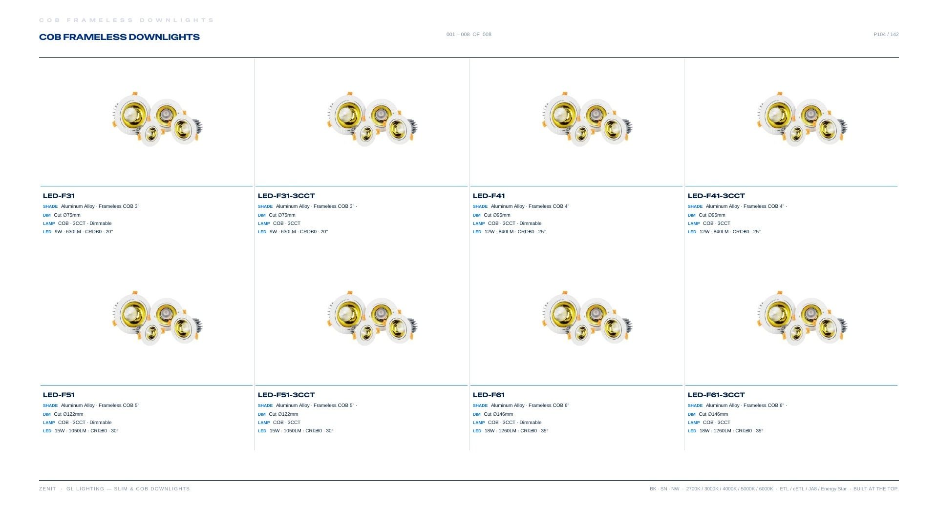 ZENIT Lighting Lighting Products Catalog Weekly Ad January 1 - December 31, 2026