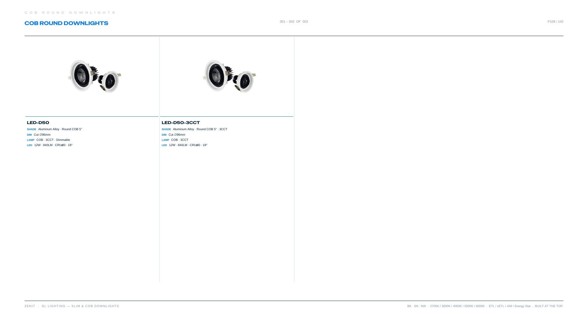 ZENIT Lighting Lighting Products Catalog Weekly Ad January 1 - December 31, 2026