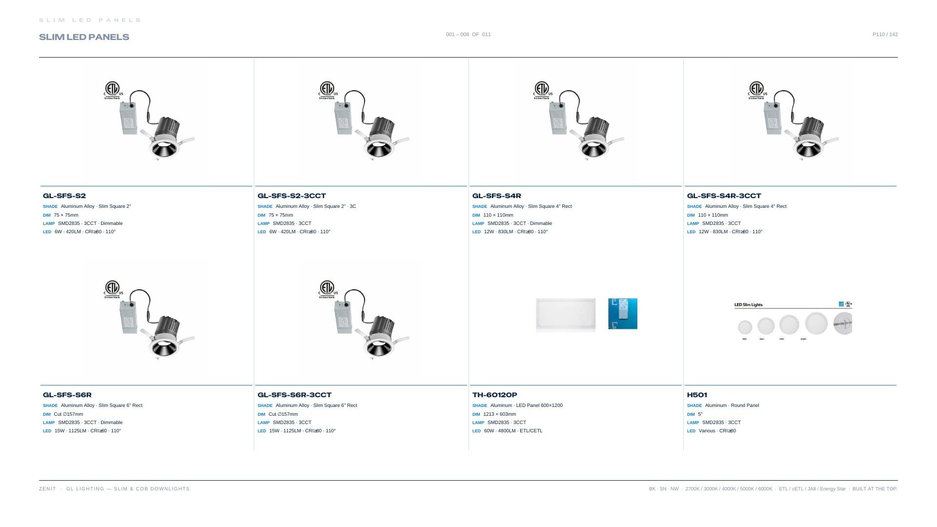 ZENIT Lighting Lighting Products Catalog Weekly Ad January 1 - December 31, 2026