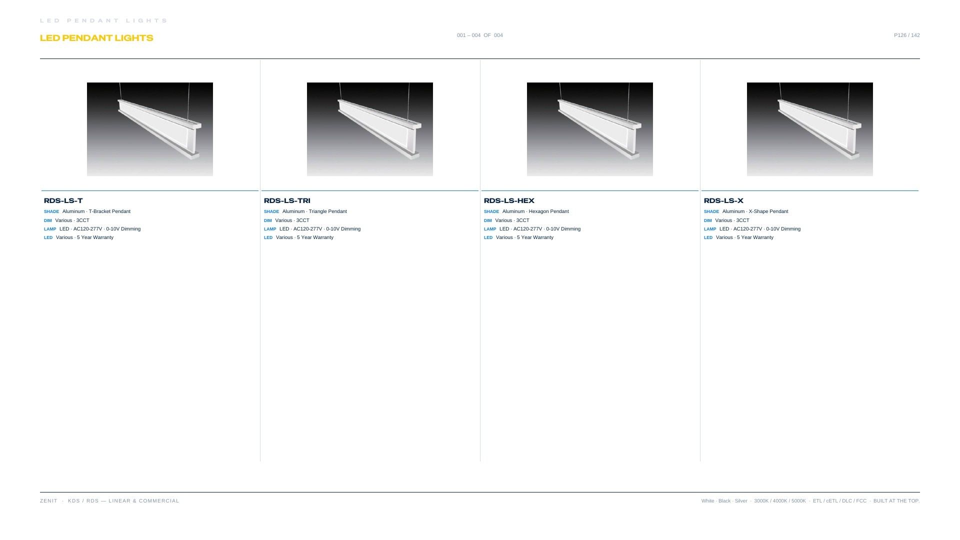 ZENIT Lighting Lighting Products Catalog Weekly Ad January 1 - December 31, 2026