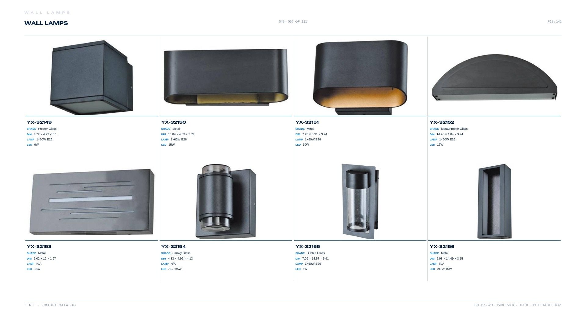 ZENIT Lighting Lighting Products Catalog Weekly Ad January 1 - December 31, 2026