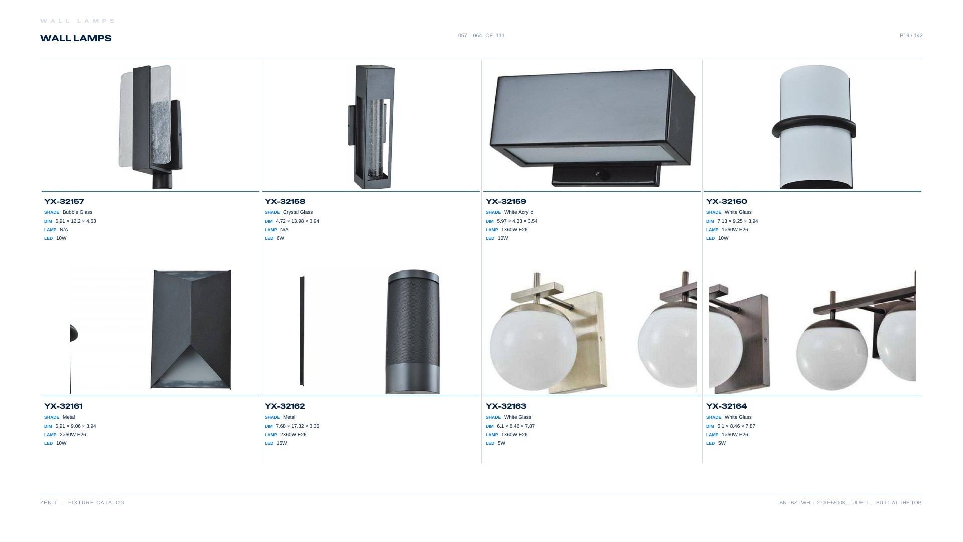ZENIT Lighting Lighting Products Catalog Weekly Ad January 1 - December 31, 2026