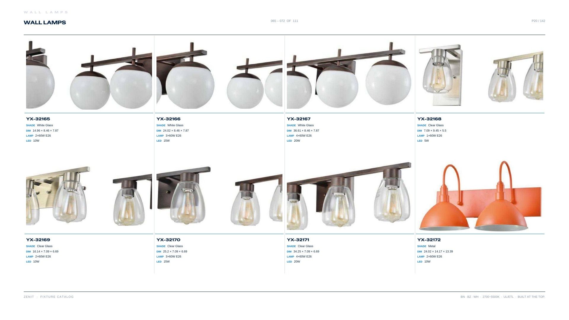 ZENIT Lighting Lighting Products Catalog Weekly Ad January 1 - December 31, 2026
