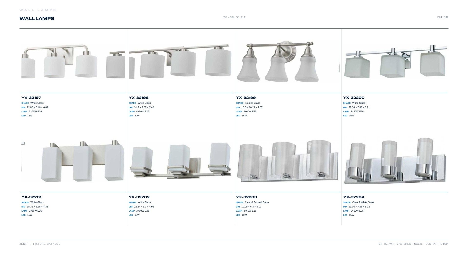 ZENIT Lighting Lighting Products Catalog Weekly Ad January 1 - December 31, 2026