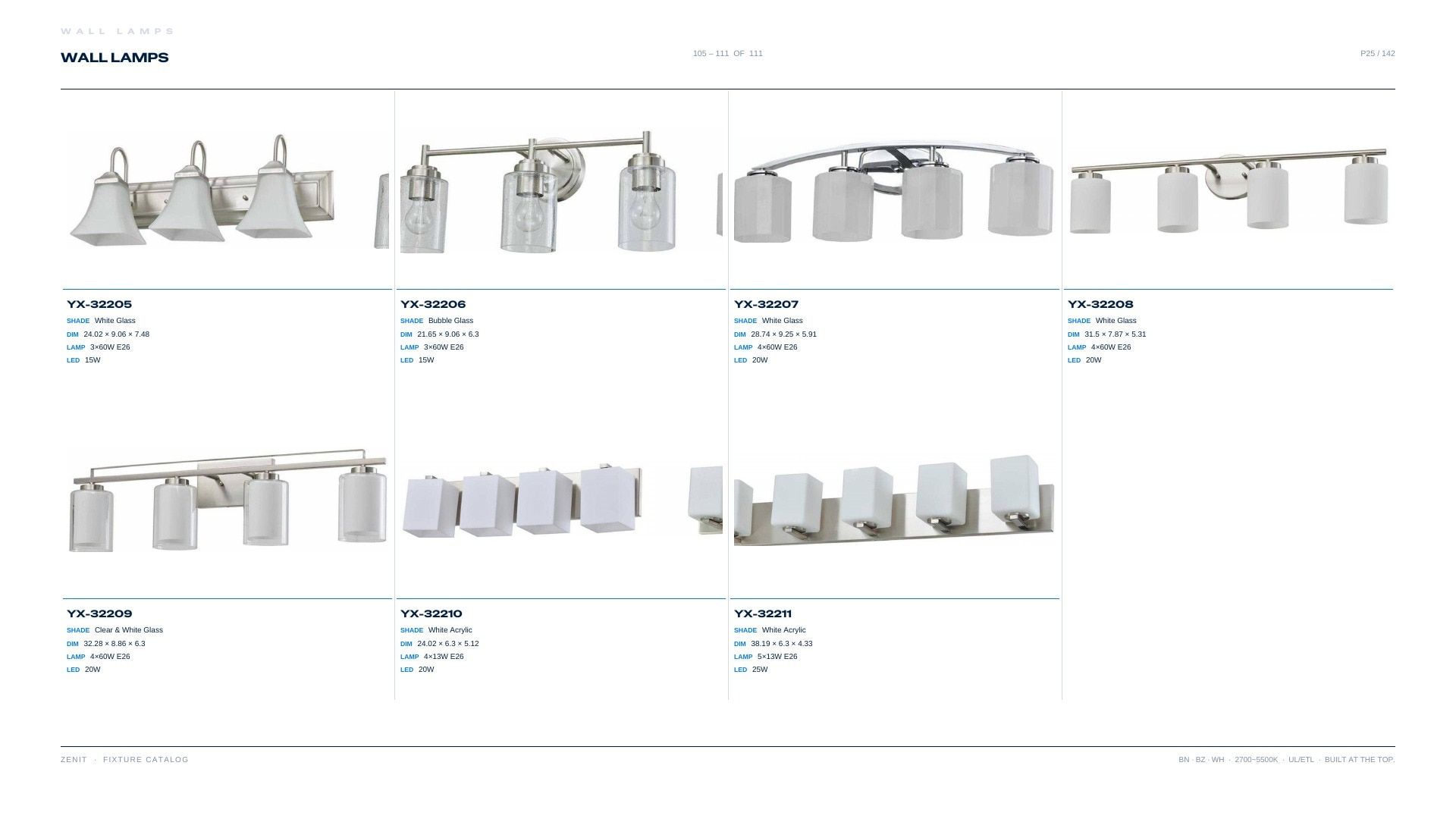 ZENIT Lighting Lighting Products Catalog Weekly Ad January 1 - December 31, 2026