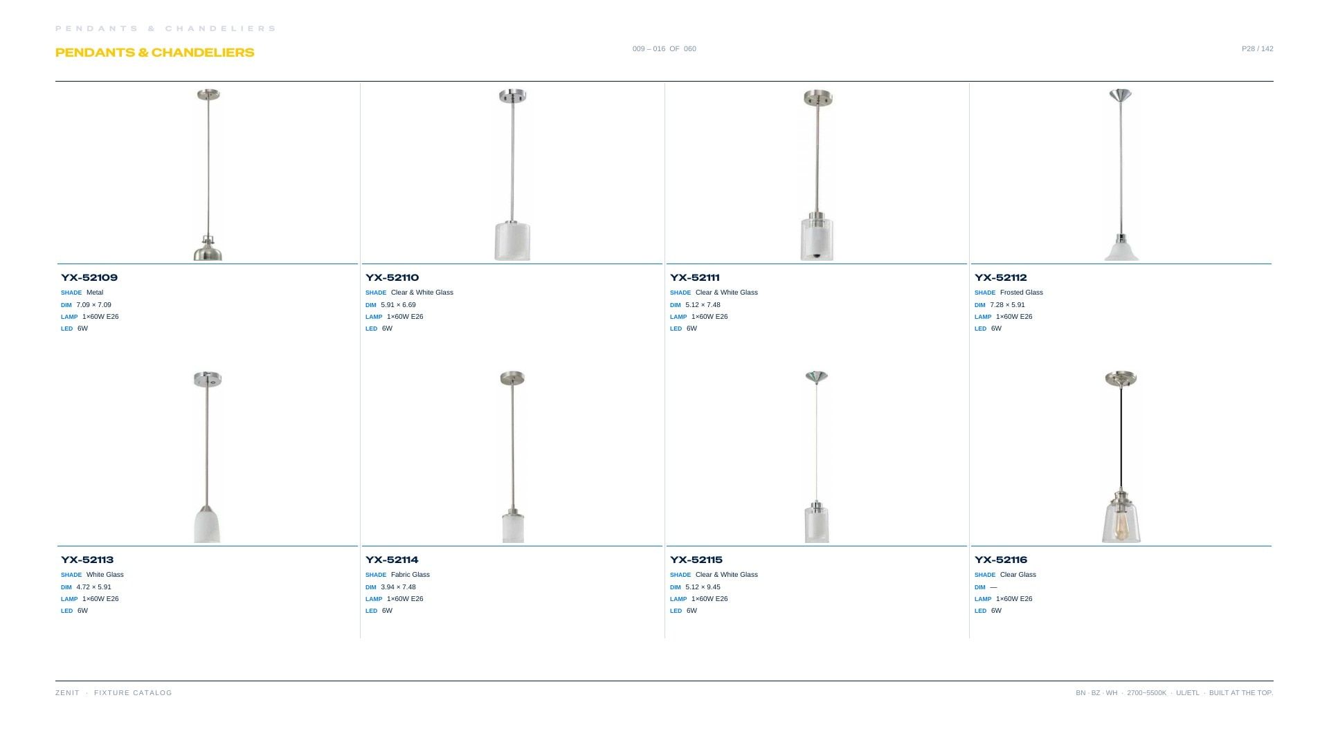ZENIT Lighting Lighting Products Catalog Weekly Ad January 1 - December 31, 2026
