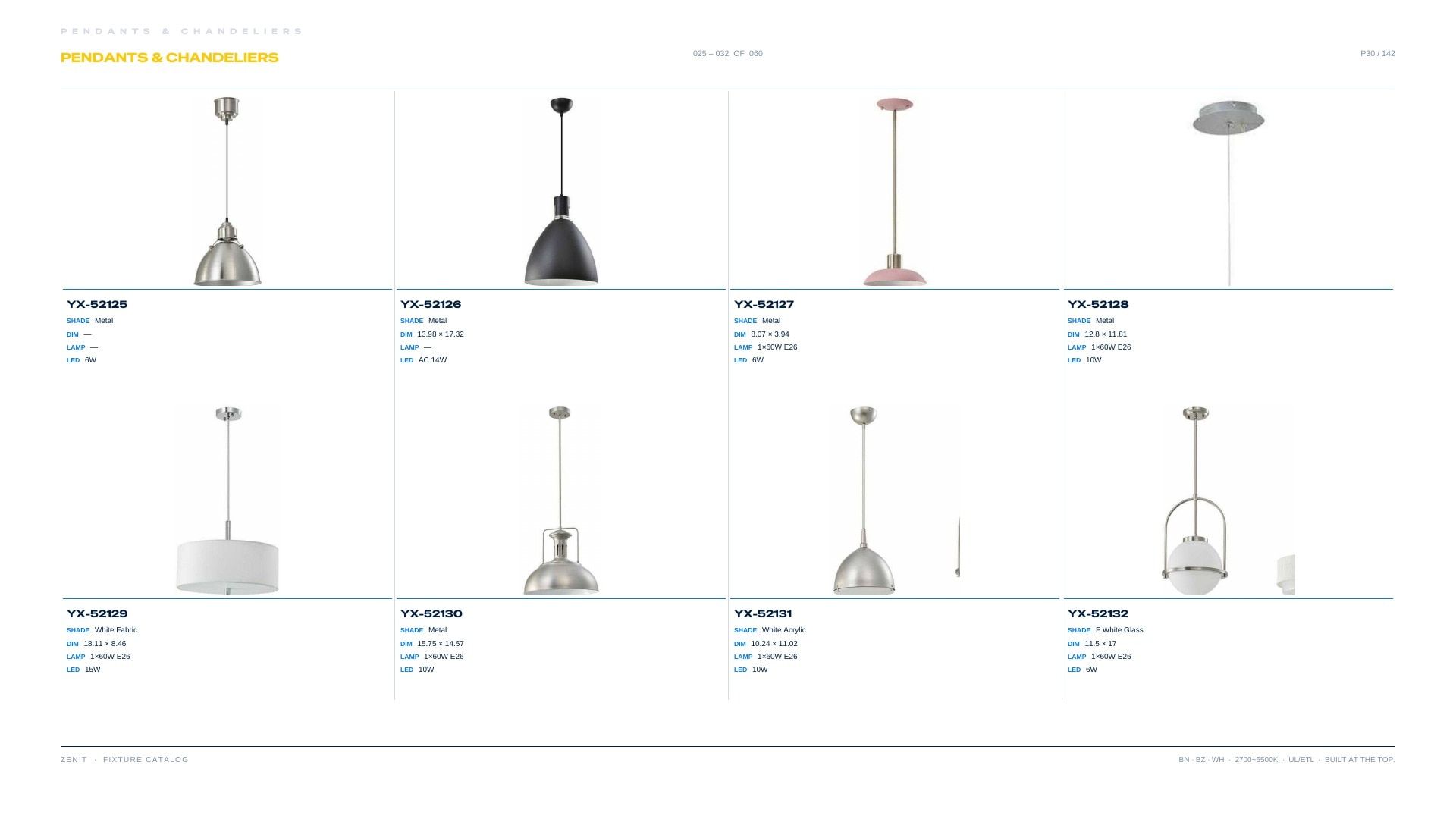 ZENIT Lighting Lighting Products Catalog Weekly Ad January 1 - December 31, 2026