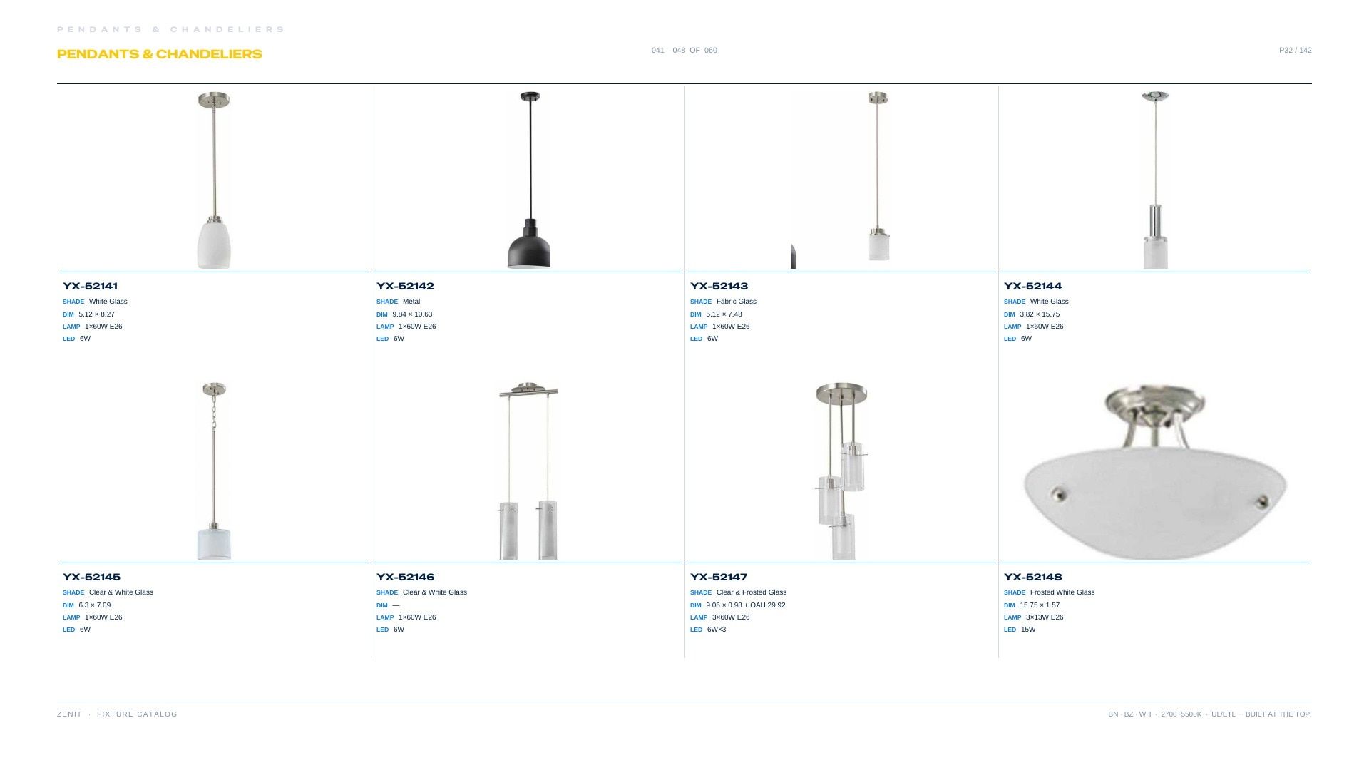 ZENIT Lighting Lighting Products Catalog Weekly Ad January 1 - December 31, 2026
