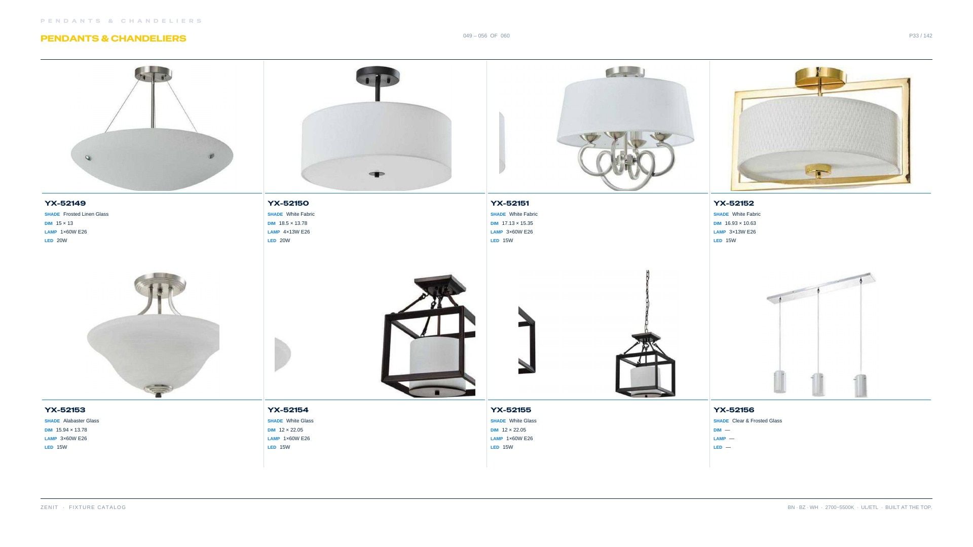 ZENIT Lighting Lighting Products Catalog Weekly Ad January 1 - December 31, 2026