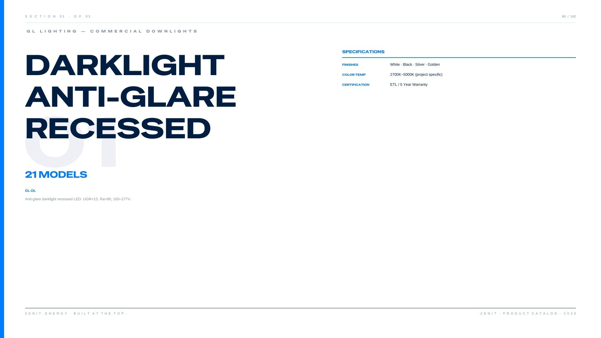 ZENIT Lighting Lighting Products Catalog Weekly Ad January 1 - December 31, 2026