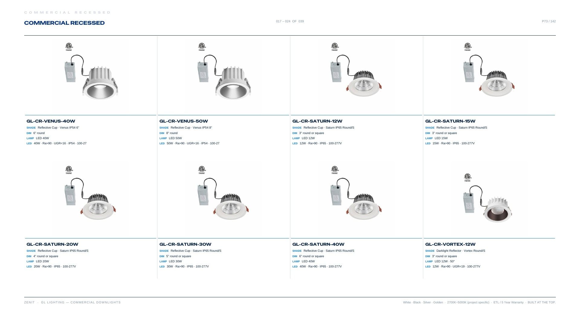 ZENIT Lighting Lighting Products Catalog Weekly Ad January 1 - December 31, 2026