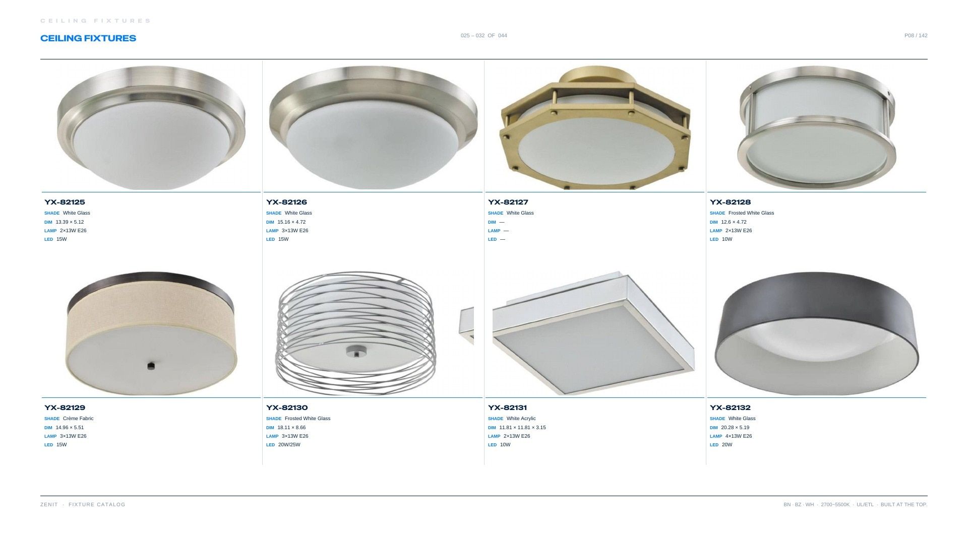 ZENIT Lighting Lighting Products Catalog Weekly Ad January 1 - December 31, 2026