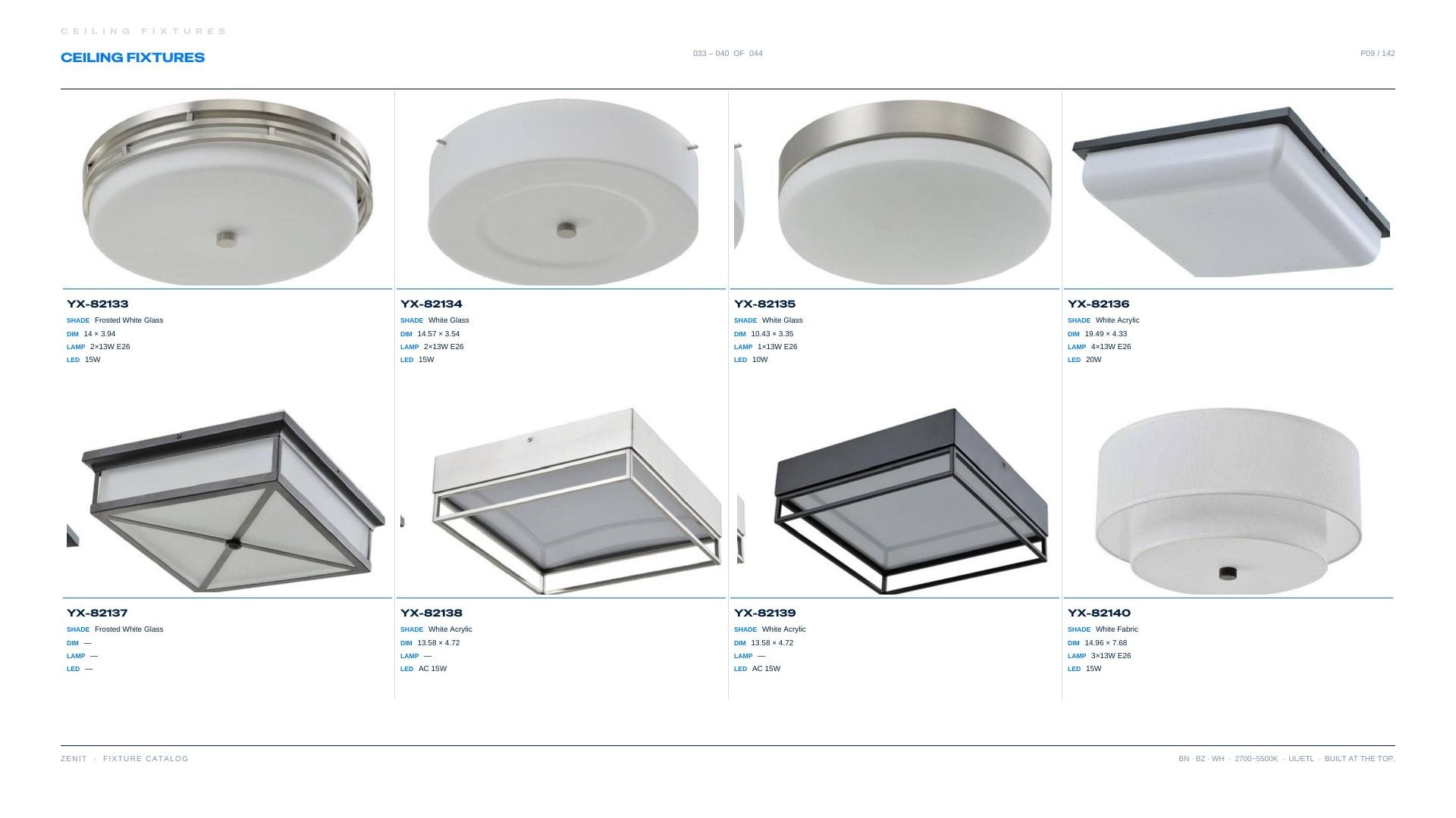 ZENIT Lighting Lighting Products Catalog Weekly Ad January 1 - December 31, 2026