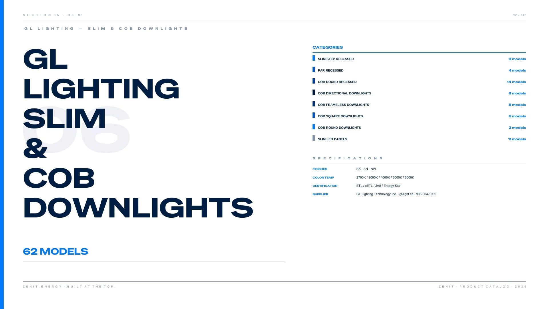 ZENIT Lighting Lighting Products Catalog Weekly Ad January 1 - December 31, 2026